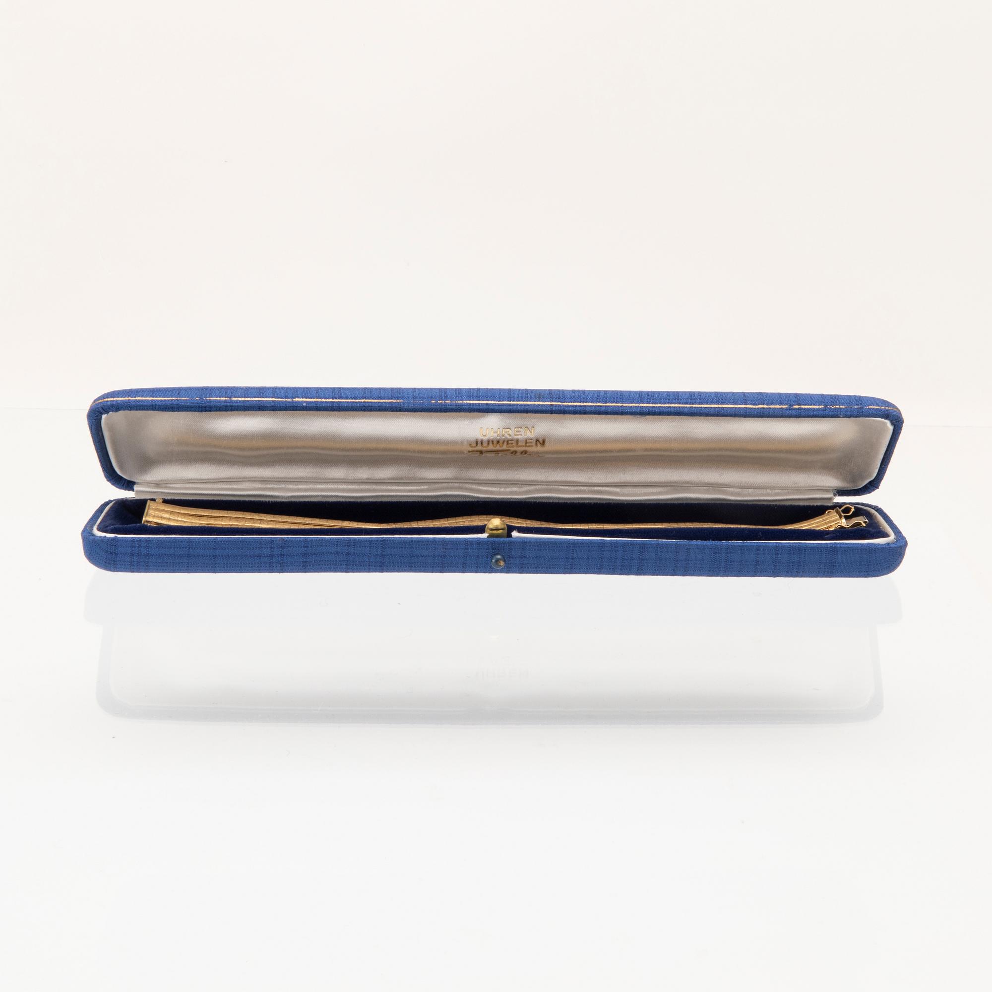 Armband flerradigt 18K guld, Unoaerre Italien.