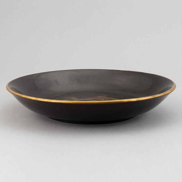 Gio Ponti, a ceramic dish, Richard Ginori, Milan, Italy 1920-30's.