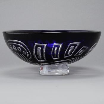 SKÅL, glas, Lars Hellsten, Orrefors Gallery, 1988.