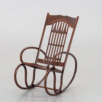 A ROCKING CHAIR, J&J Kohn early 20th century.