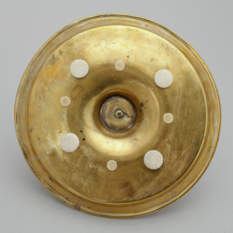 LJUSSTAKE, mässing, 1800-tal.