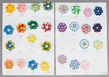 SAMLING MAJBLOMMOR, 70+28 +4+1 st, 1900-2000-tal.