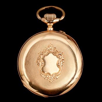 FICKUR, 18 k, sent 1800-tal. total vikt ca 77 g.