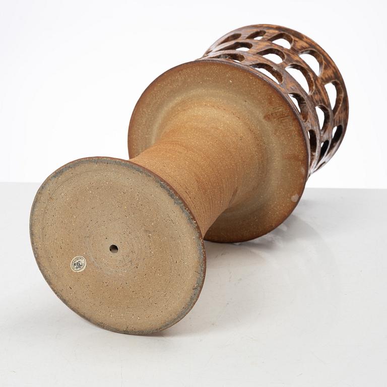 Lisa Larson, a stoneware candlestick, Gustavsberg, second half of the 20th century.