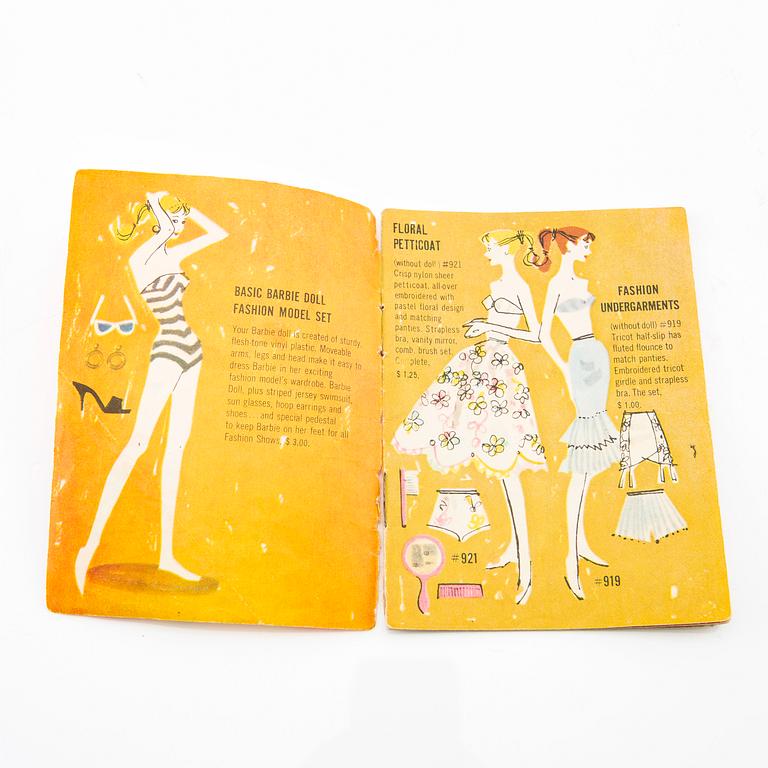 Barbie doll, vintage, "Nr. 2 Ponytail", Mattel 1959.