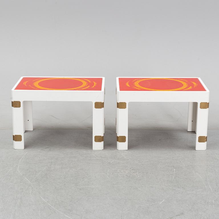 Bra Bohag AB, 'Konsul', a pair of tables, 1960s-1970s.