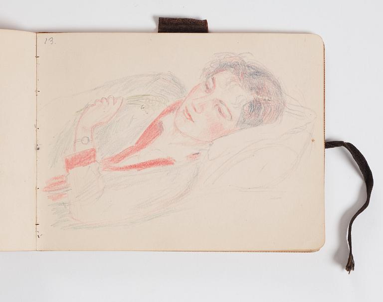 Nils von Dardel, Sketchbook, from trip to Hokkaido, Japan, 1917.