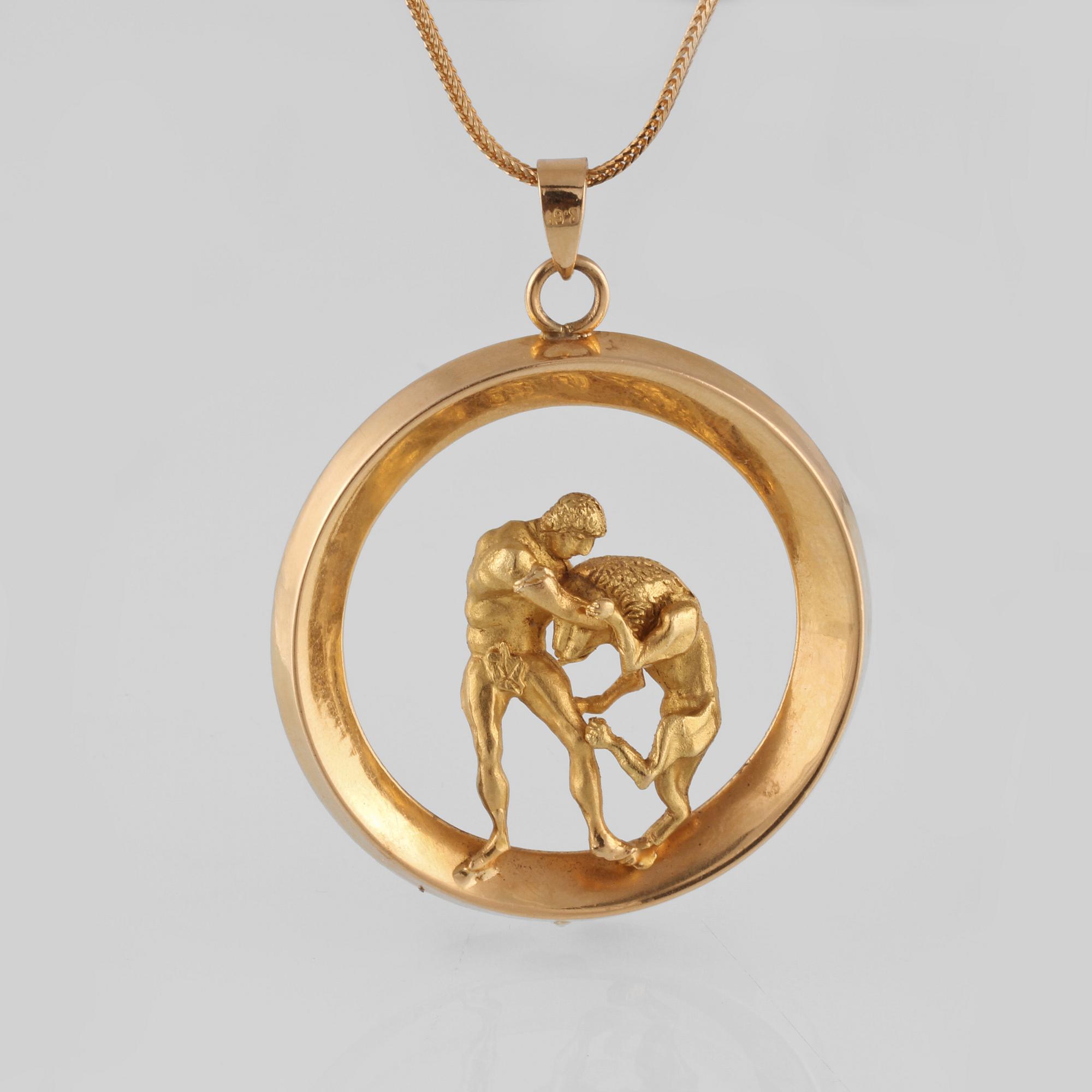 HÄNGE, 18K guld. Vikt 24,3 gram.