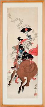 Tsukioka Yoshitoshi · TSUKIOKA YOSHITOSHI, träsnitt, sign.