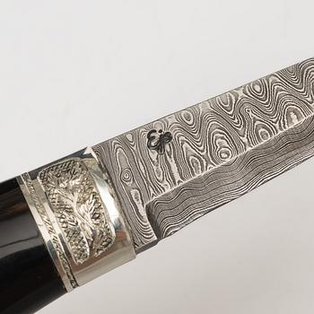 Kniv-Jocke, (Jan Olsson), kife in sheath, signed.