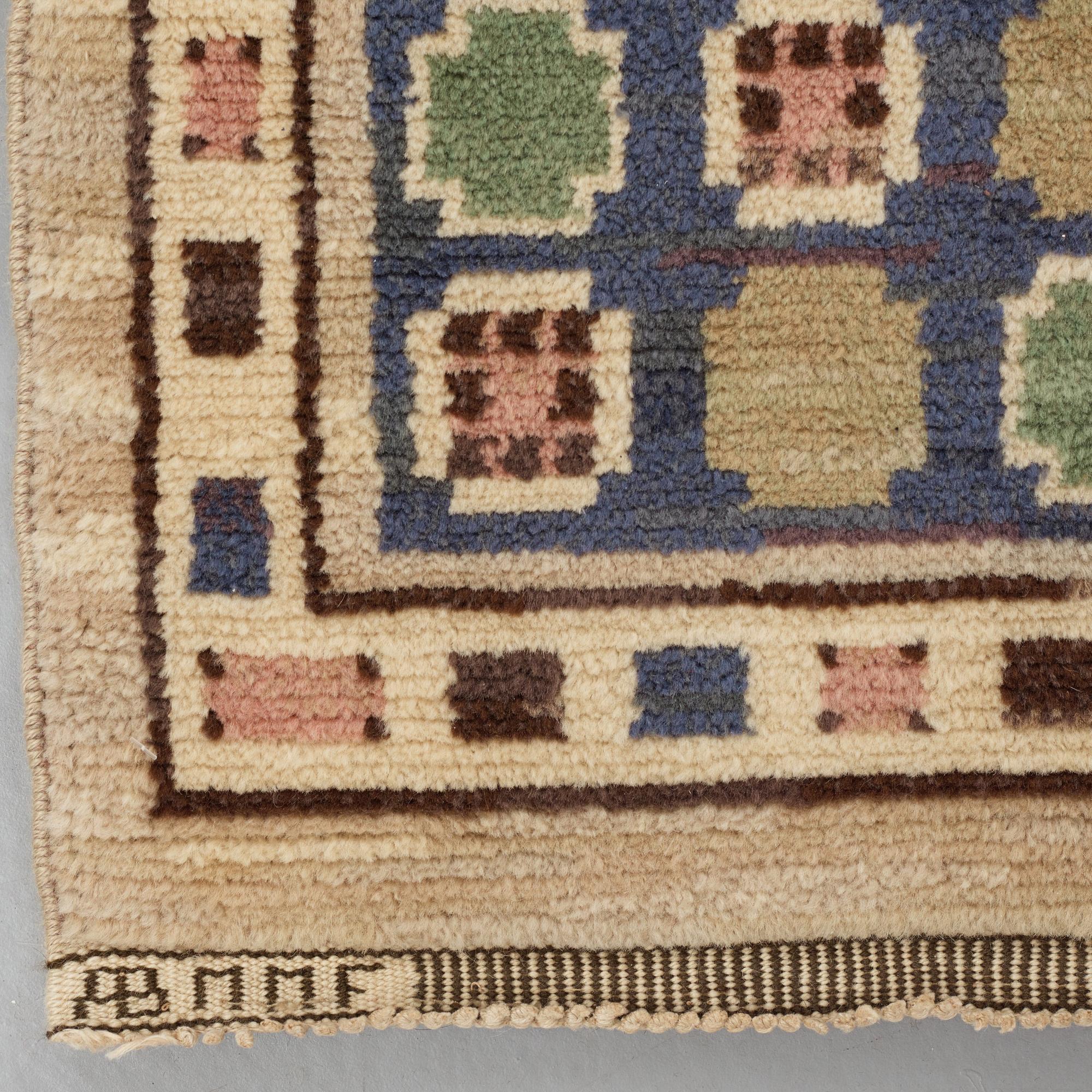 Märta Måås-Fjetterström, Matta, "Hästhagen", flossa, ca 332-337 x 216,5-222 cm, signerad AB MMF.