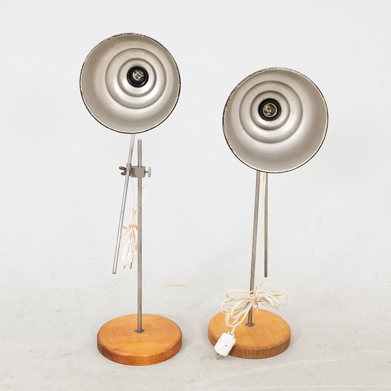 Industrial lamps, a pair possibly Germany, first half of the 20th century.