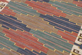 Märta Måås-Fjetterström, a 'Blå heden' carpet , flat weave, c. 303 x 202 cm, signed AB MMF.