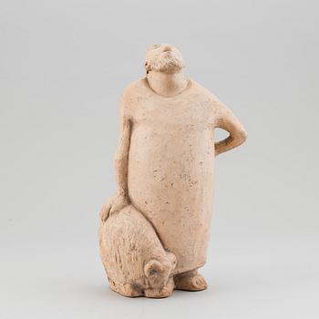Åke Holm, an earthenware sculpture, signed.