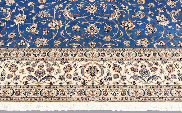 A Nain carpet, part silk, so called 4 LAA,  
c. 367 x 260 cm.