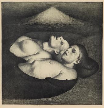 ODD NERDRUM, a lithograph, signed and numbered 29/50.