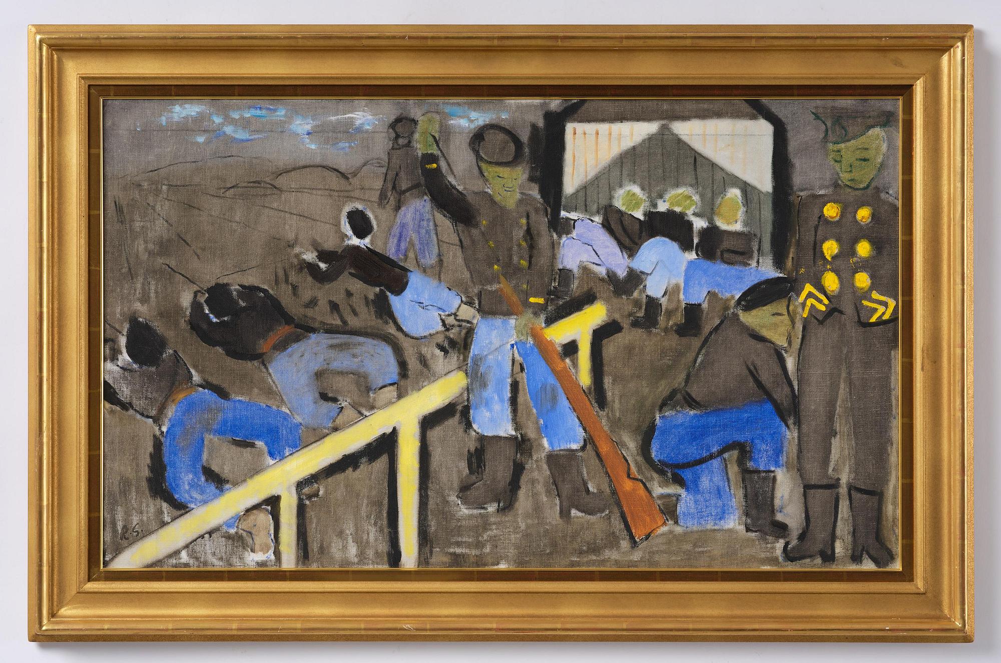 Ragnar Sandberg, Vid skjutbanan.