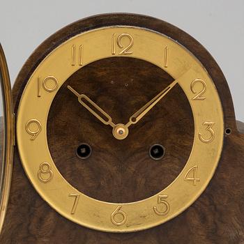 A 1920s mantle clock by Gustav becker, Kienzle, Germany.