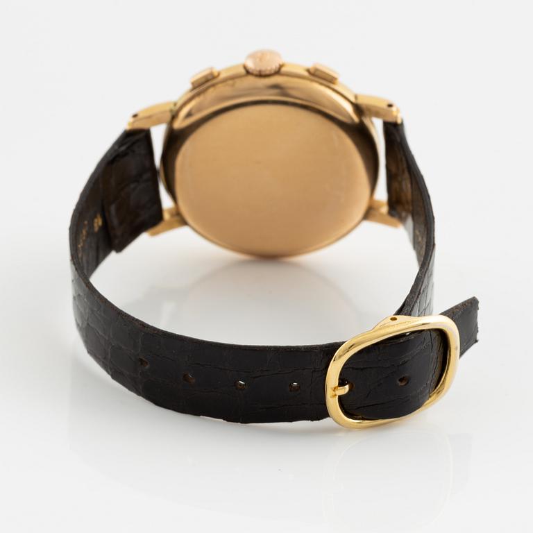 Movado, Non Magnetic, "M90", "Snake Hand", chronograph, wristwatch, 37 mm.