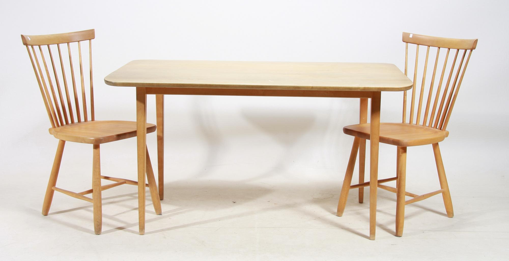 STOLAR, ett par och BORD. Lilla Åland. Design Carl Malmsten.