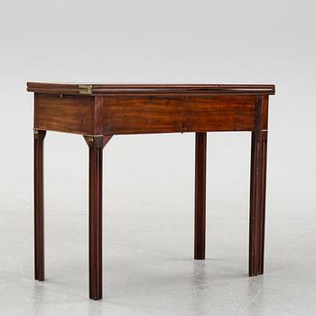 A late gustavian game table, late 18th century.