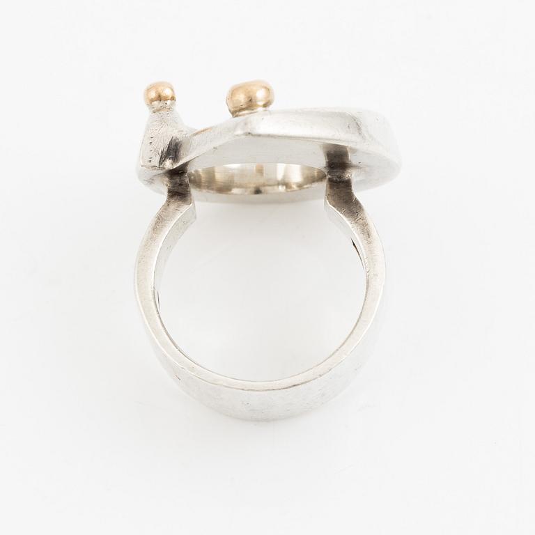 Sven-Erik Högberg, ring, sterlinsgsilver, Göteborg 1992.
