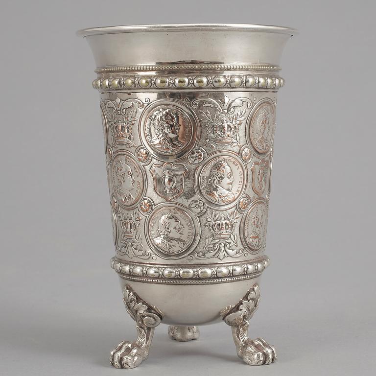 BÄGARE, nysilver, GAB, omkring sekelskiftet 1900.