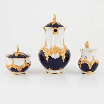 A 27-piece porcelain coffee service, Meissen, 20th century.
