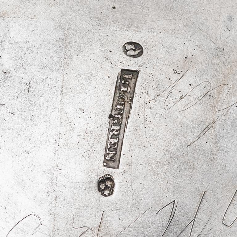 A silver beaker by Lars Löfgren, Hudiksvall (1797-1853).