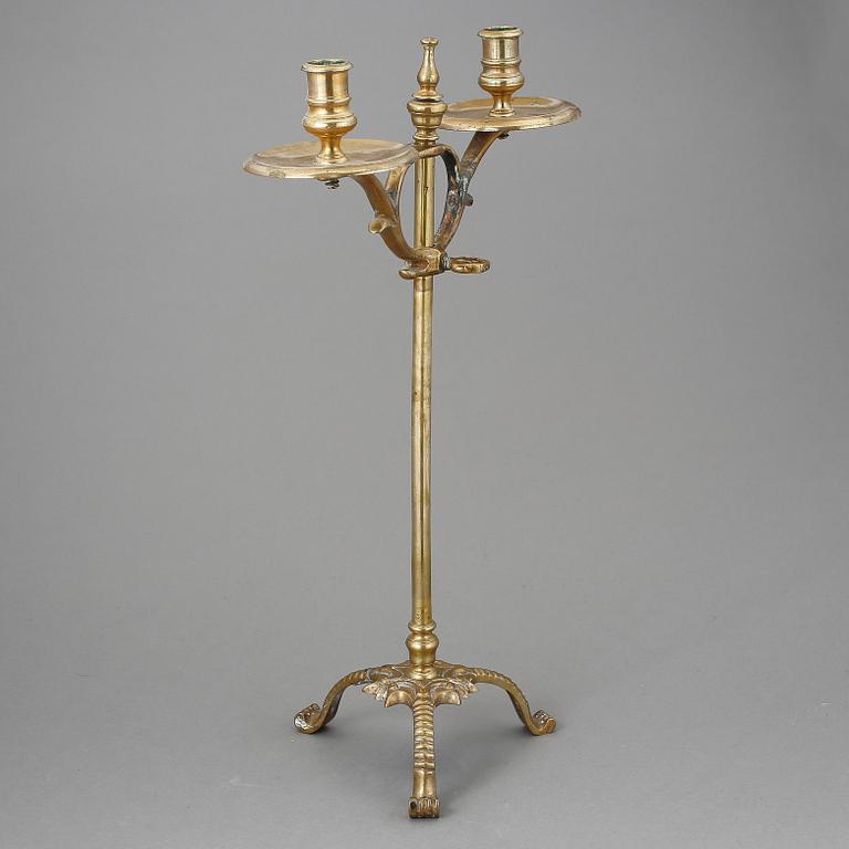LJUSSTAKE, mässing, 1800-talets andra hälft/slut.