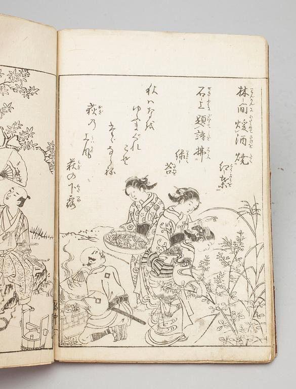 BOK, Ehon nezamegusa, Japan 1744, illustartioner av Sukenobu.