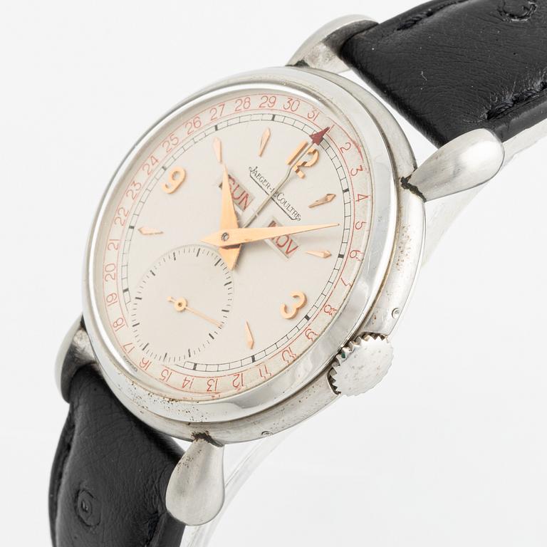 Jaeger-Lecoultre, Triple Calendar, wristwatch, 33 mm.