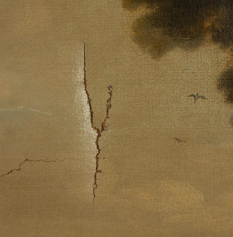 Claude Lorrain, follower of, Ruin landscape.