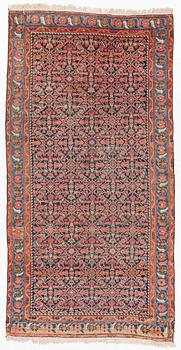 An antique Malayer carpet, west persia c 289 x 149 cm.
