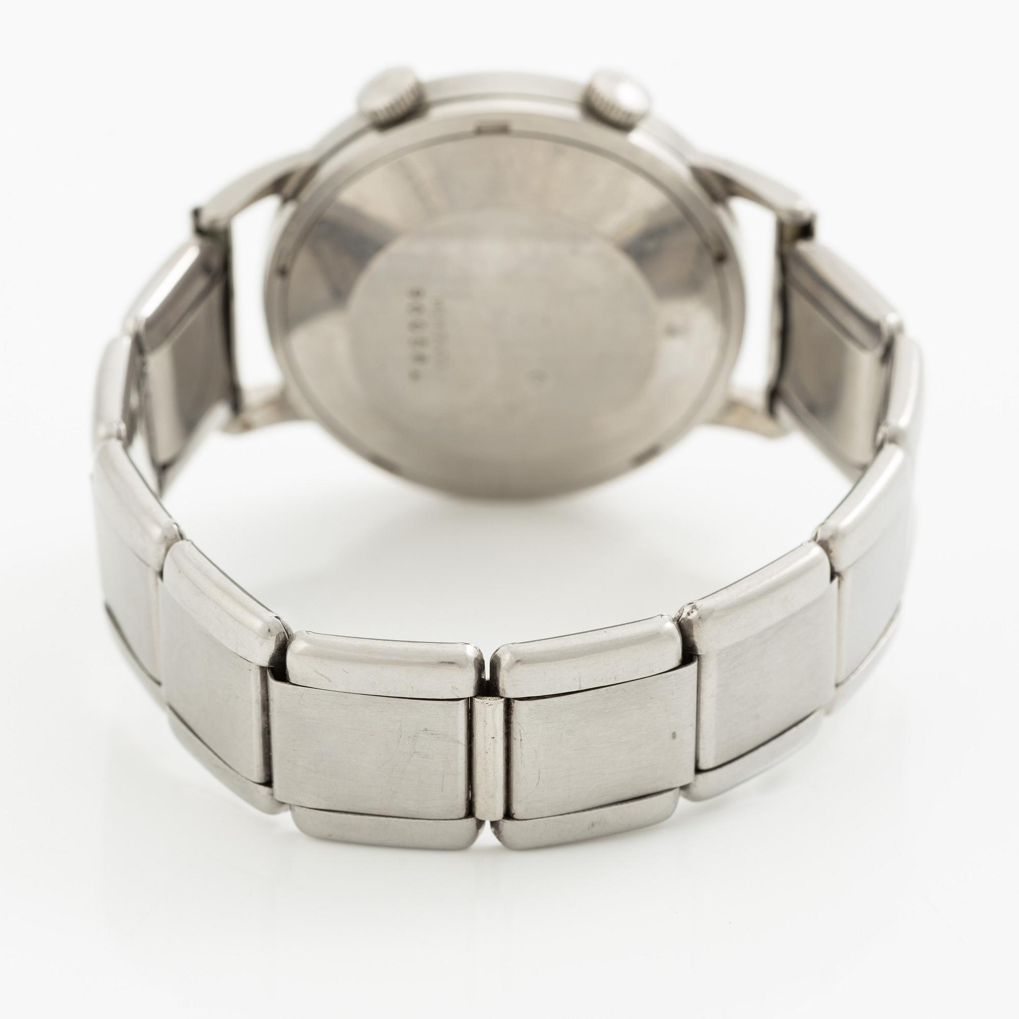 Jaeger-LeCoultre, Memovox, wristwatch, 37 mm.