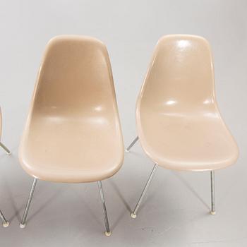 Charles and Ray Eames, chairs, 4 pcs, "DSX", Herman Miller, second half of the 20th century.