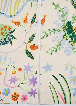 Josef Frank, gardiner, ett par, "Hawaii", Firma Svenskt Tenn.