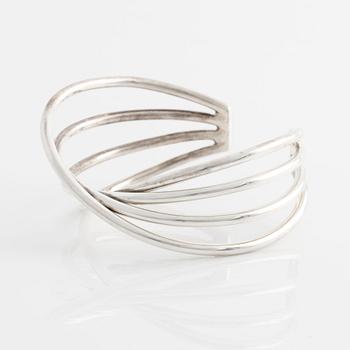 Georg Jensen, armring, silver, "dubbel allians", design Allan Scharff.