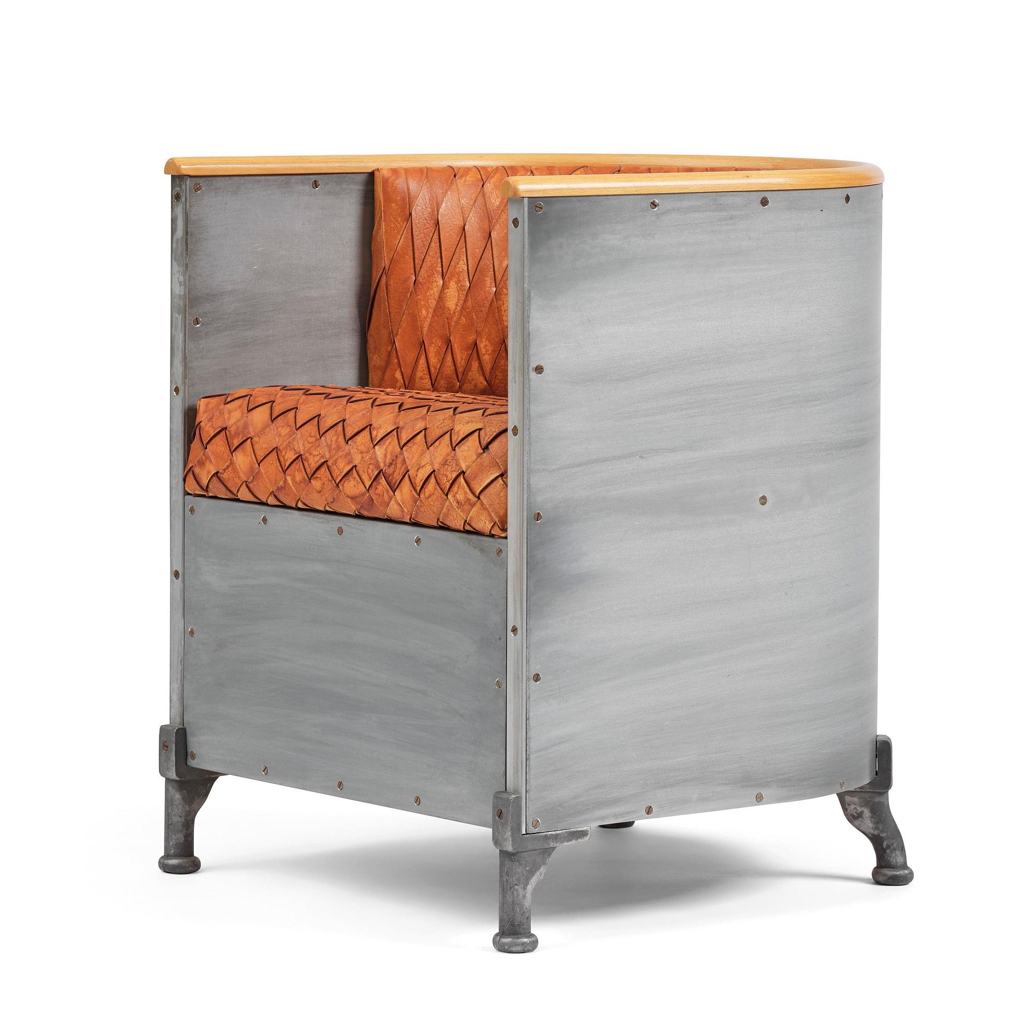 Mats Theselius, an "Aluminiumfåtölj" armchair, ed. 83/200, Källemo, Värnamo, post 1990.