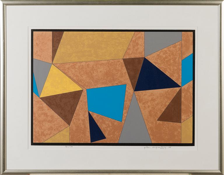 GÖRAN AUGUSTSON, serigraph, signed and dated -88, numeroitu 92/100.