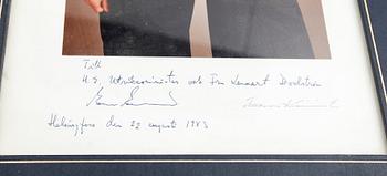 AUTOGRAFER, i tre ramar, bl a Stor-hertigen av Luxembourg.