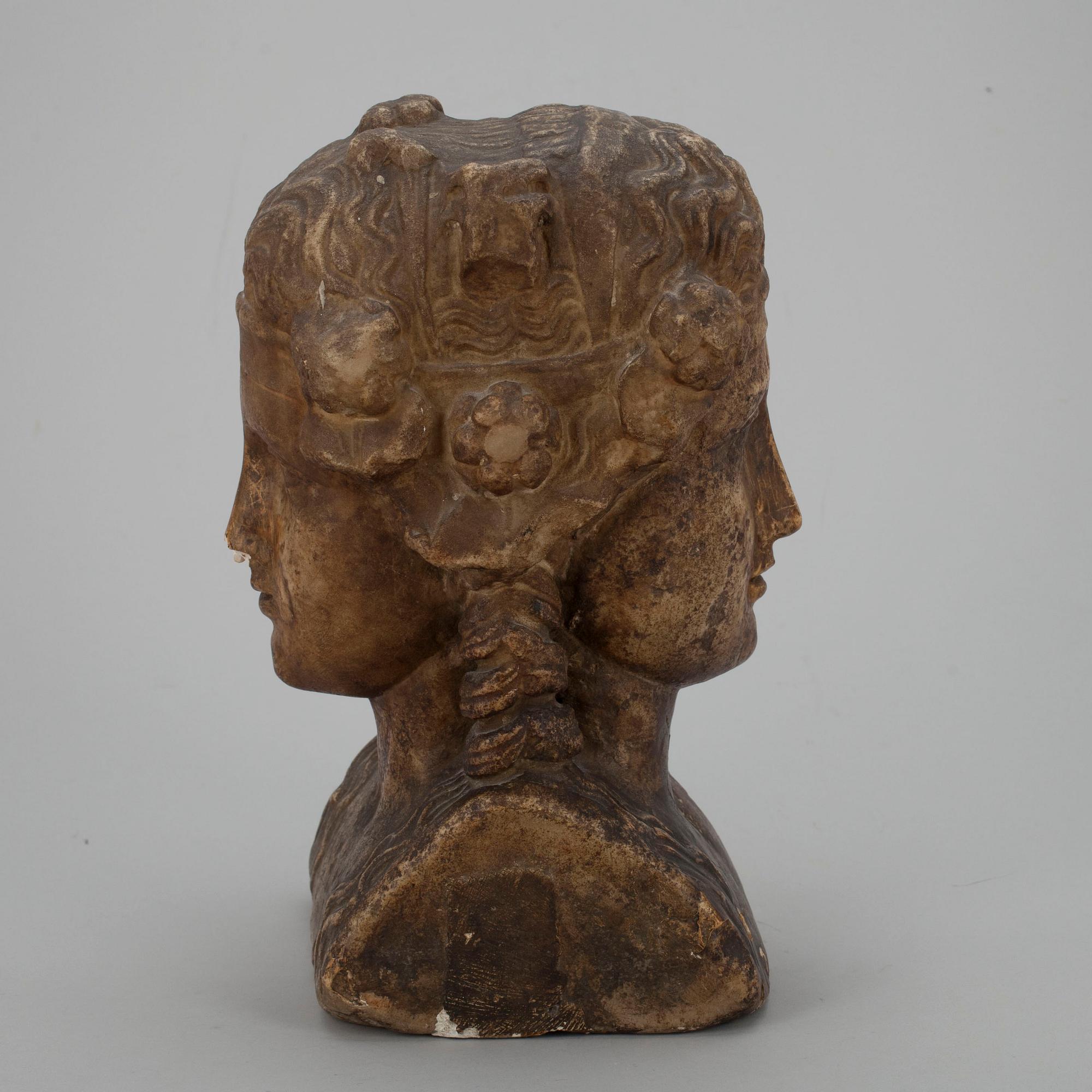 STATY, Janushuvud, marmor, möjligen från antiken.