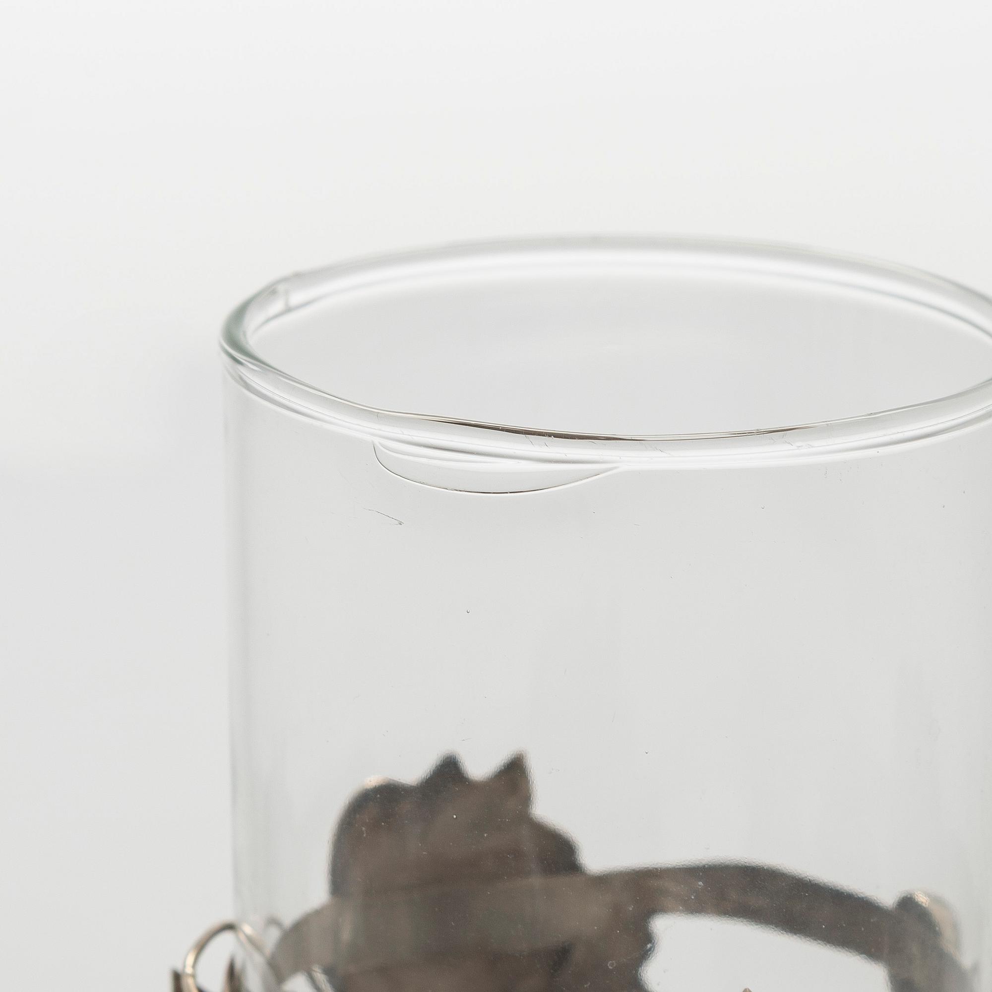 Juomalaseja, 8 + 1 kpl, hopeaa ja lasia,  Rancho Alegre Mexico 1900-luvun puoliväli.