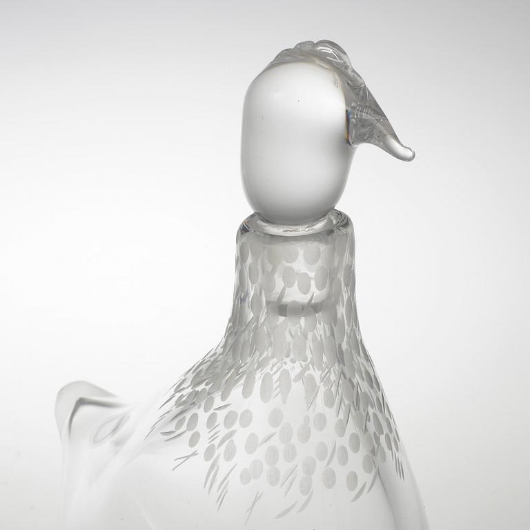 KARAFF samt FIGURIN, glas, Vicke Lindstrand, Kosta.