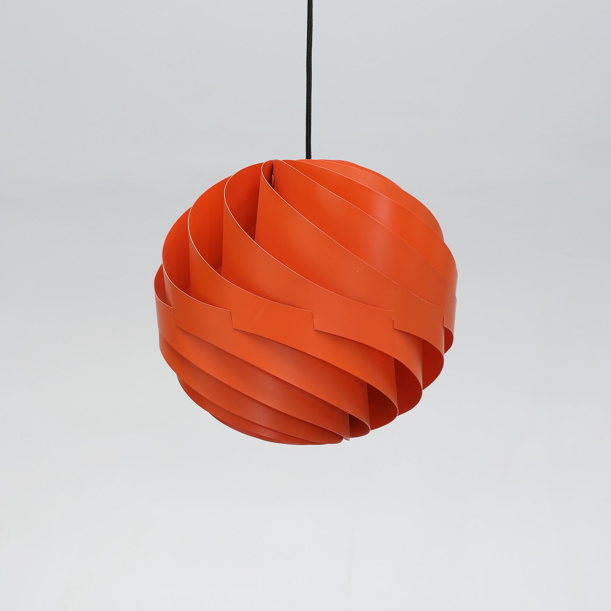 TAKLAMPA, "Turbo", Louis Weisdorf, Lyfa, 1900-talets andra hälft, höjd 32 cm.