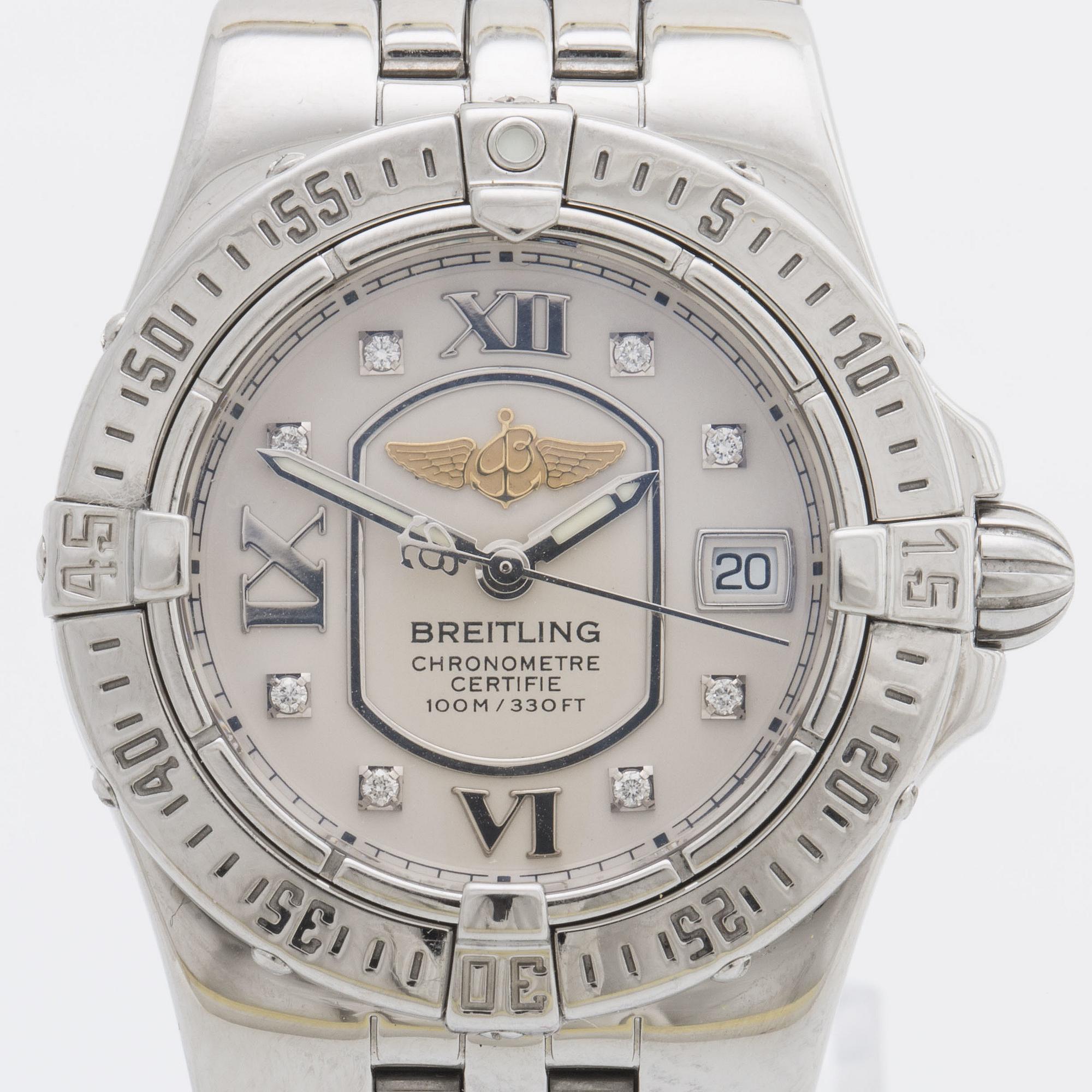 BREITLING Starliner A71340 ladies wristwatch 100m 330 ft. Bukowskis