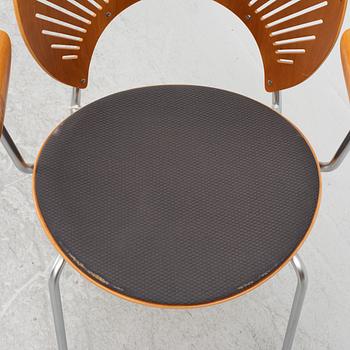 Nanna Ditzel,  six 'Trinidad' armchairs, Fredericia, Denmark.