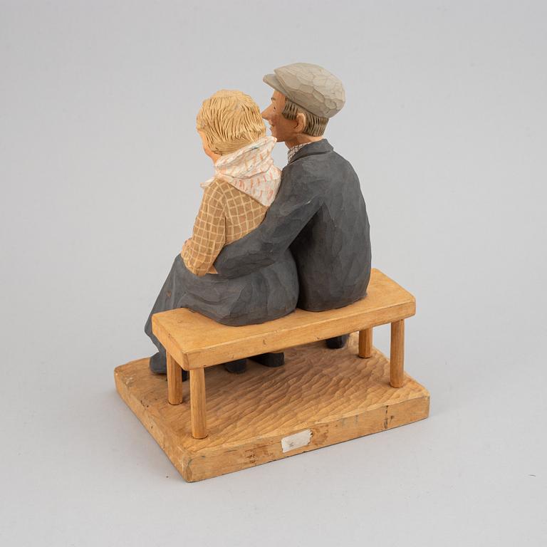 HERMAN ROSELL, sculpture, wood, signed and dated 1951.