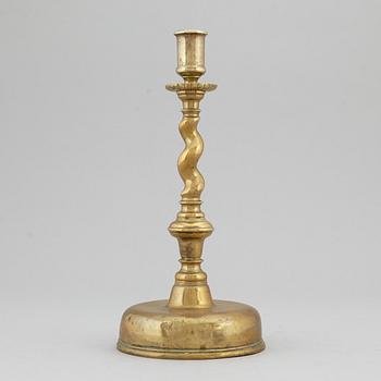 LJUSSTAKE, brons, 1600-tal.