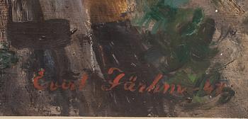 EVERT FÄRHM, olja på pannå, signerad och daterad -47.